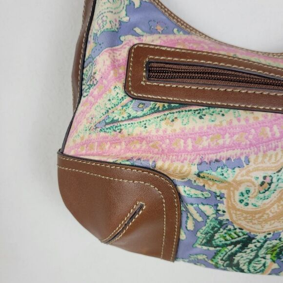 Chaps Pastel Paisley Print Shoulder Bag‎ - Picture 7 of 15